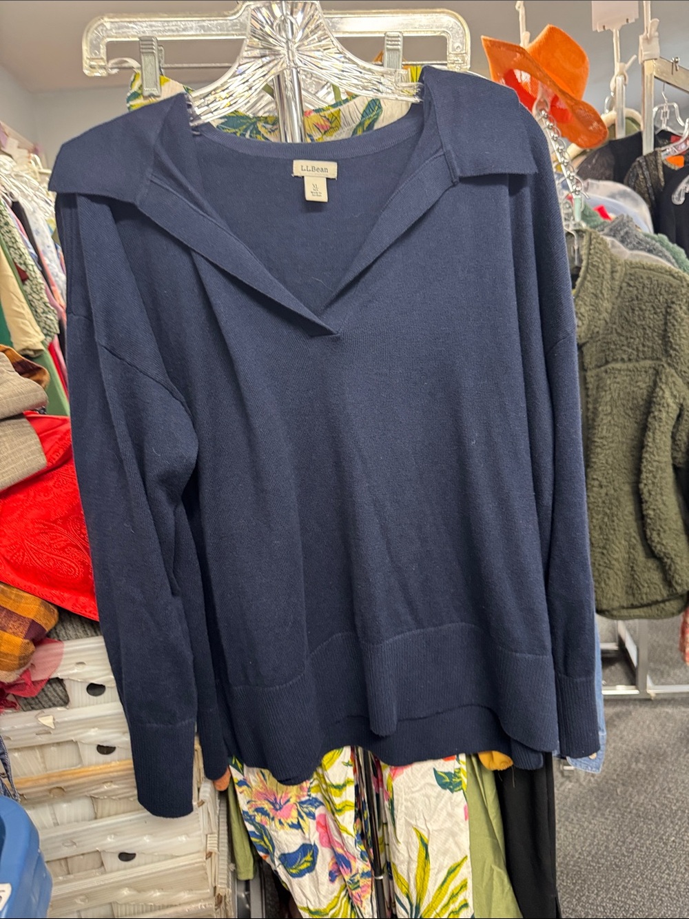 Talbots collared sweater xl // 091716
